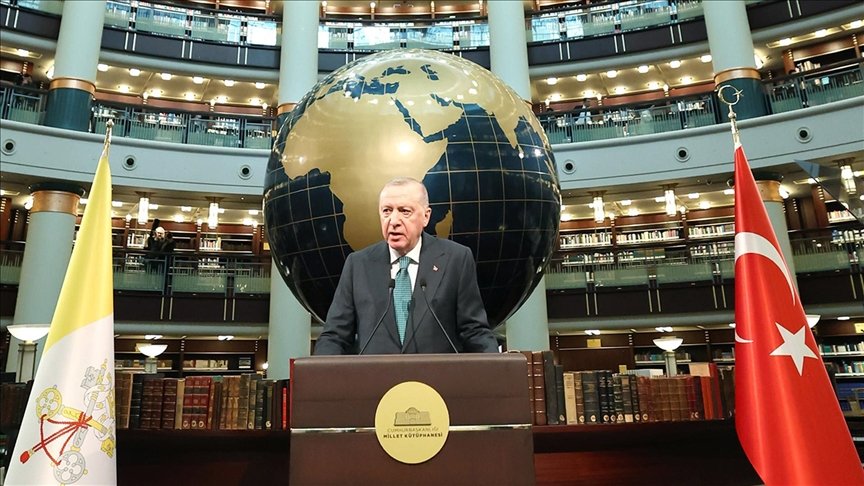 Cumhurbaşkanı Erdoğan: “Zulümler karşısında sorumluluk alıyor, barış ve adalet için elimizi taşın altına koyuyoruz”