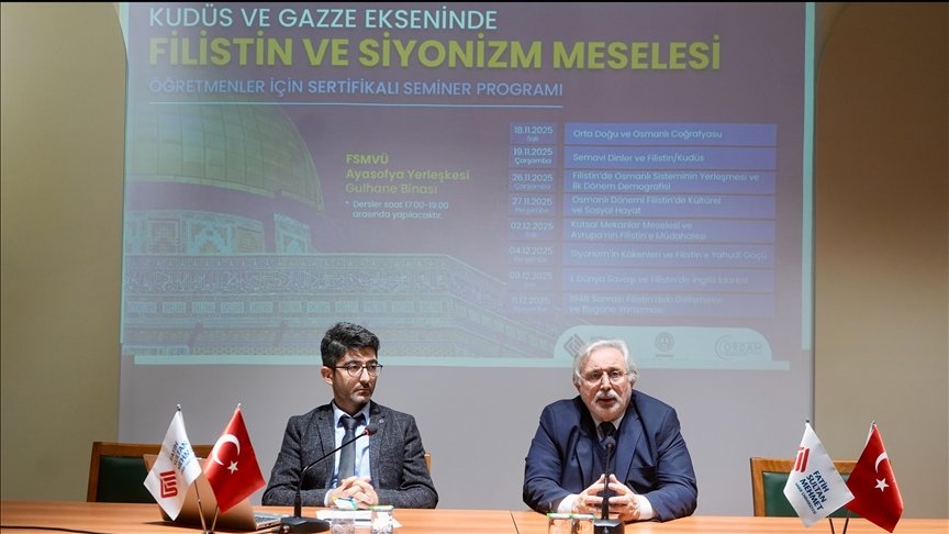 İstanbul’da “Kudüs ve Gazze Ekseninde Filistin ve Siyonizm Meselesi” Seminer Programı Başladı
