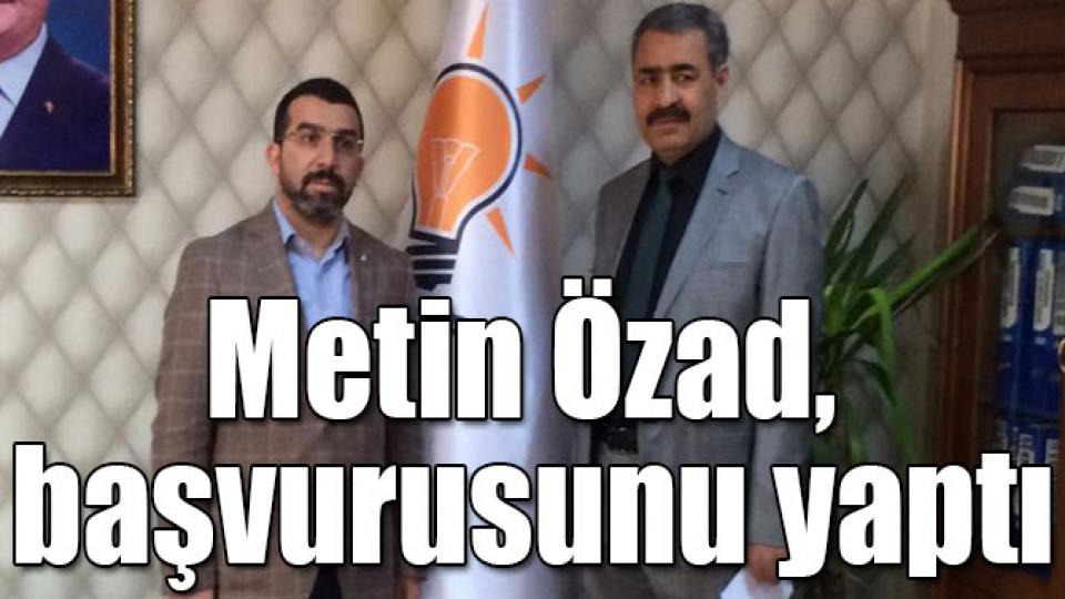 Metin Özad, AK Parti Kars Milletvekili Aday Adayı