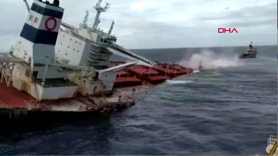Brezilya Sahilinde demir cevheri yüklü gemi batırıldı