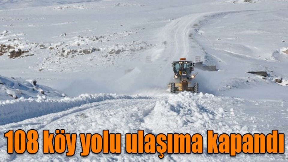 Kars’ta kar ve tipiden 108 köy yolu ulaşıma kapandı