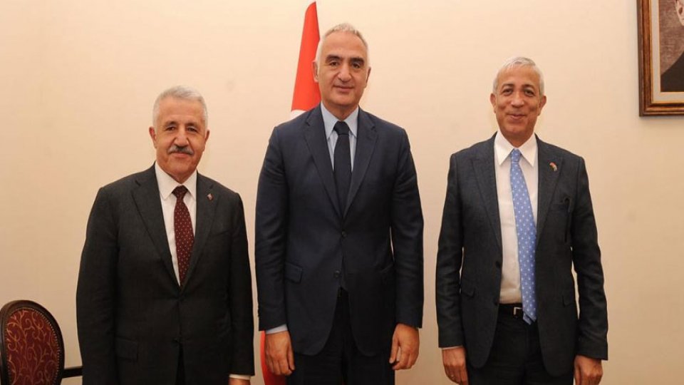 Arslan ve Kılıç Kültür Bakanı Nuri Ersoy ile görüştü